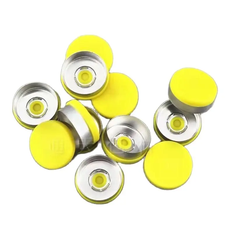 

200pcs 20mm Color options Aluminum Plastic Cap Glass Vial Caps Seal Tear off Cap Aluminium tops for crimp glass vial