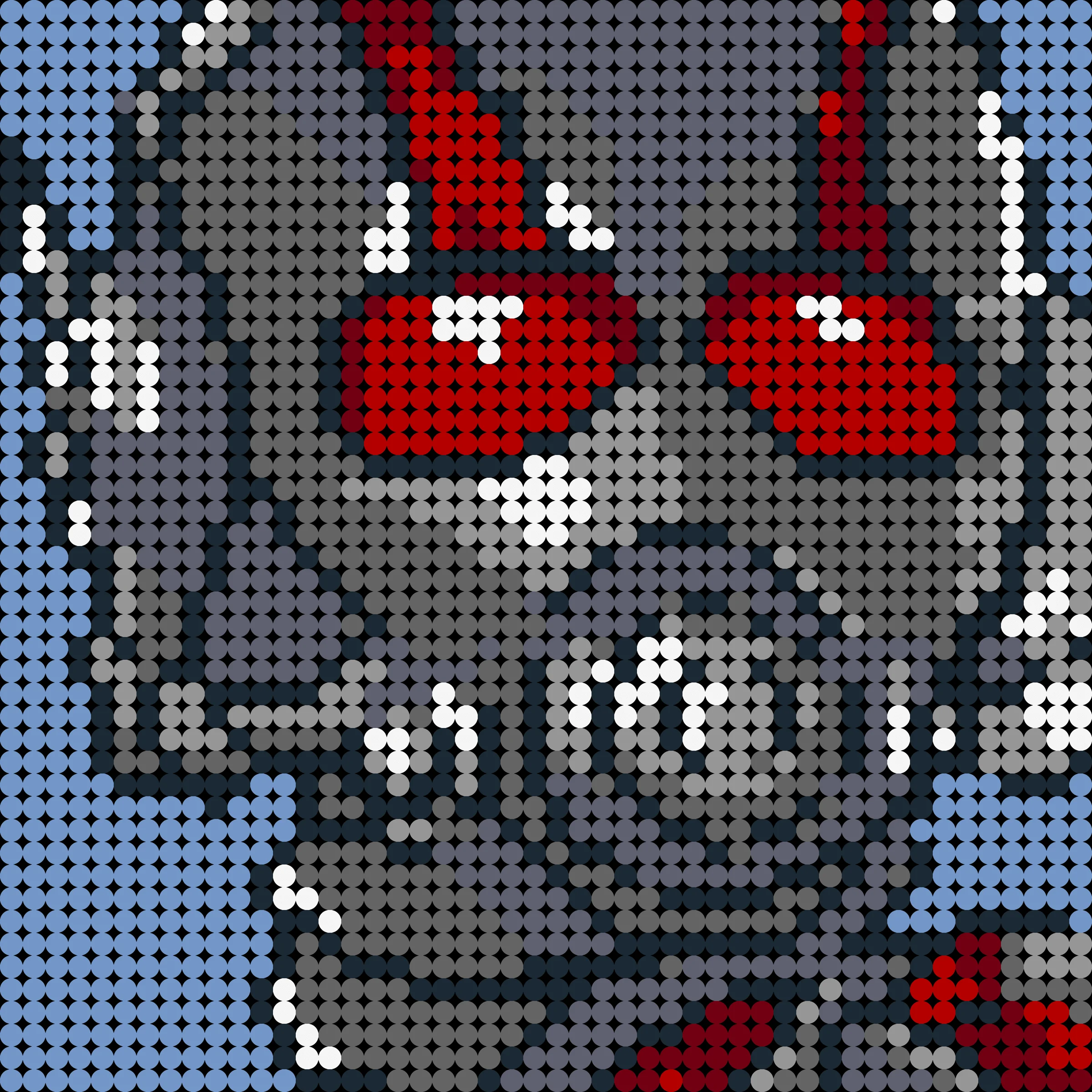 

2304pcs Ant Hero Man Movie Collection Pixel Mosaic Art Painting MOC Building Blocks Bricks Painted Decoration Diy Toys