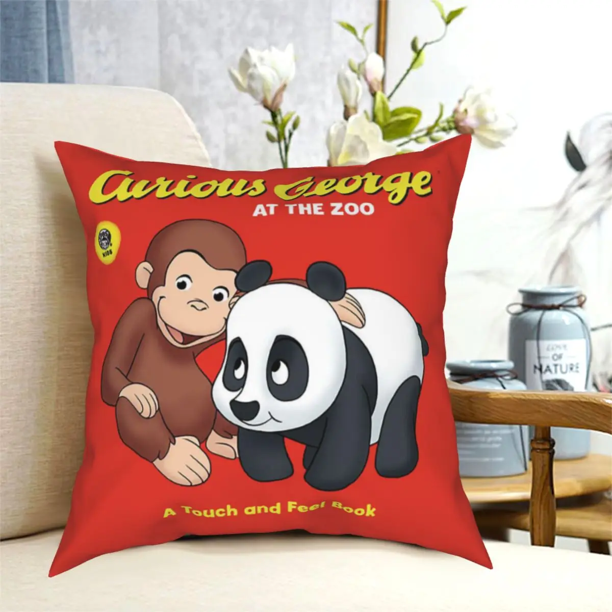 

Любопытный Джордж, искусственный чехол, наволочка, наволочка для тела, индивидуальная подушка, Чехол на подушку