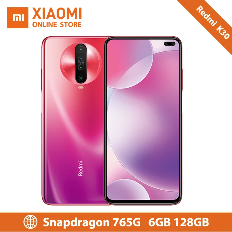 Оригинальный Смартфон Xiaomi Redmi K30 6 ГБ 128 5G восьмиядерный смартфон Snapdragon 765G 67 дюйма