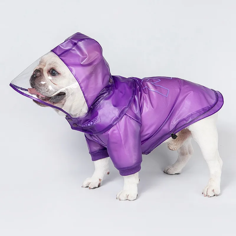 

Dog Rain Coat Pet Waterproof Clothes Raincoat Jacket Pug French Bulldog Rain Dog Veneer Overalls Pomeranian Schnauzer Cat Outfit
