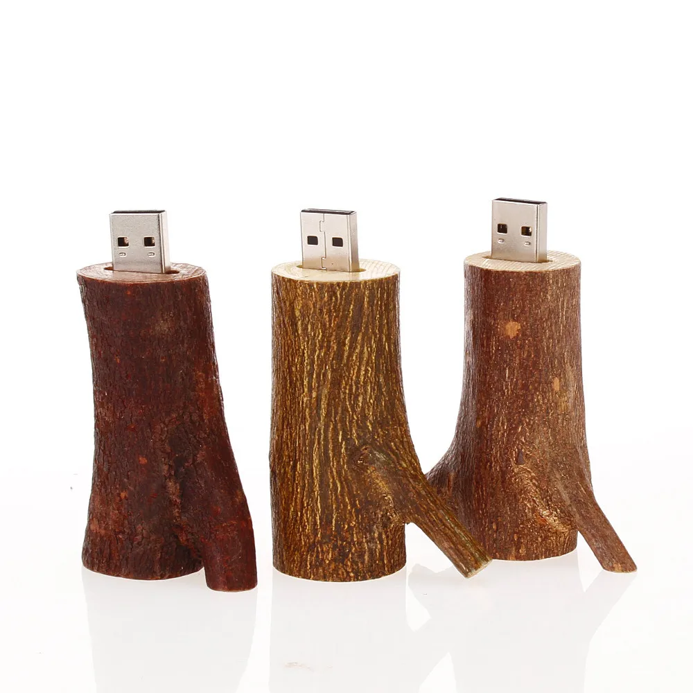

New Usb Flash Drive Natural Wooden Tree Branch Usb Memory Stick Pendrive 2.0 4Gb 8Gb 16Gb 32Gb Pen Drive 64Gb 128Gb Wedding Gift