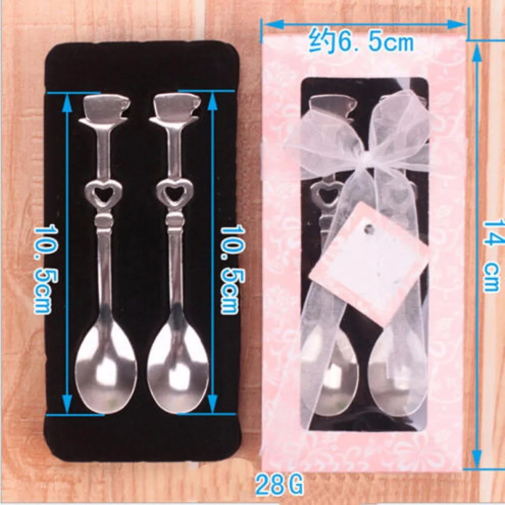 1 пара в форме сердца Love кофе мерная чайная ложка для свадебной съемки