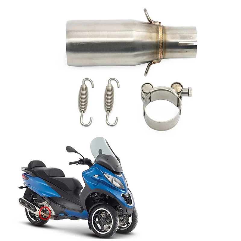 

Глушитель выхлопной трубы для мотоцикла, средняя шатунная труба, средняя секция выхлопной трубы для Piaggio MP3 125 2008-2014