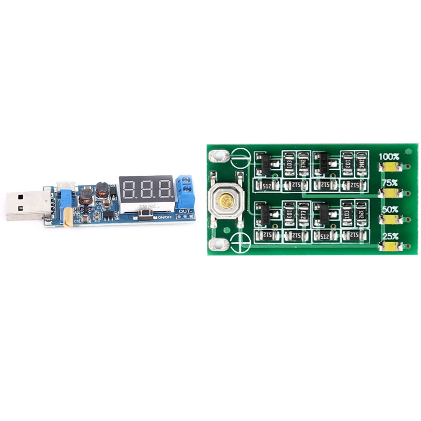 

Акция! 1X модуль индикатора емкости литиевой батареи 3S 11,1 в 12 В 12,6 в и 1 USB-модуль повышающего/понижающего источника питания постоянного тока