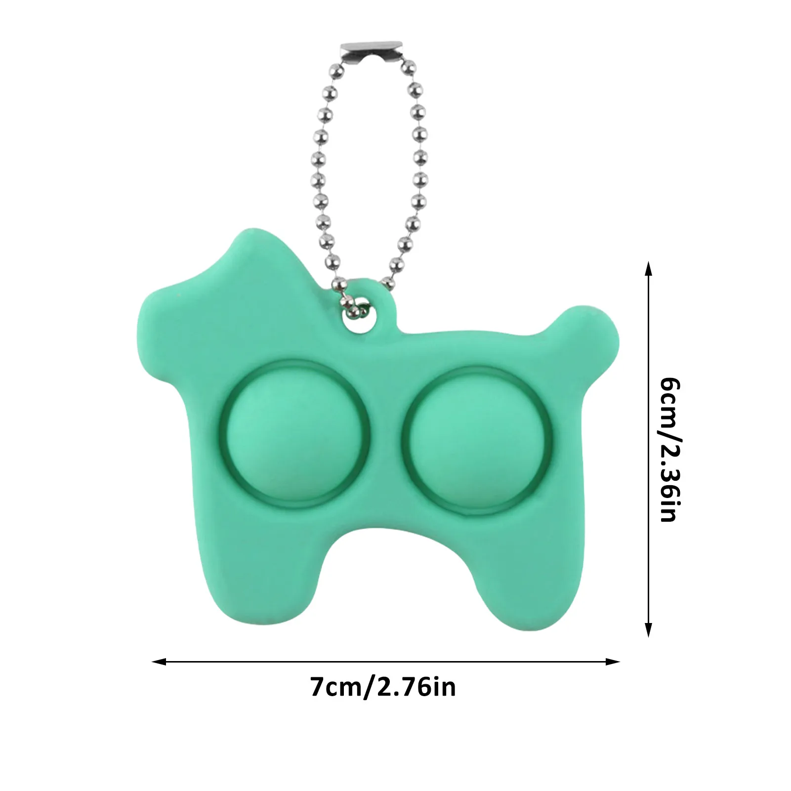 

Fidget Simple Dimple Toy Push Bubble Stress Reliever Toy Puppy Elephant Keychain Pendant Educational Antistress Fidget Toys