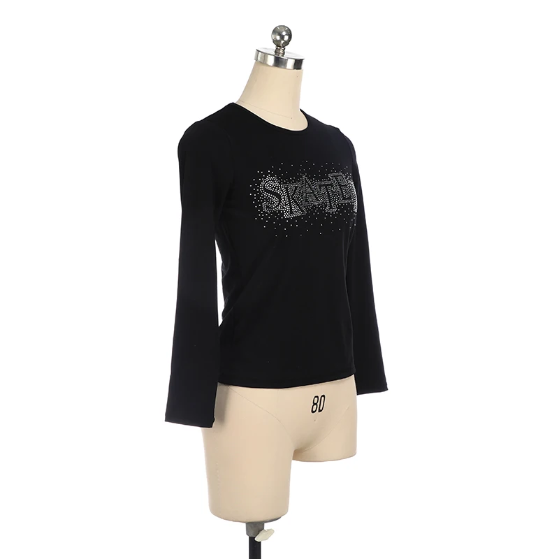 Футболка для фигурного катания топы девушек женщин взрослых тренировочные