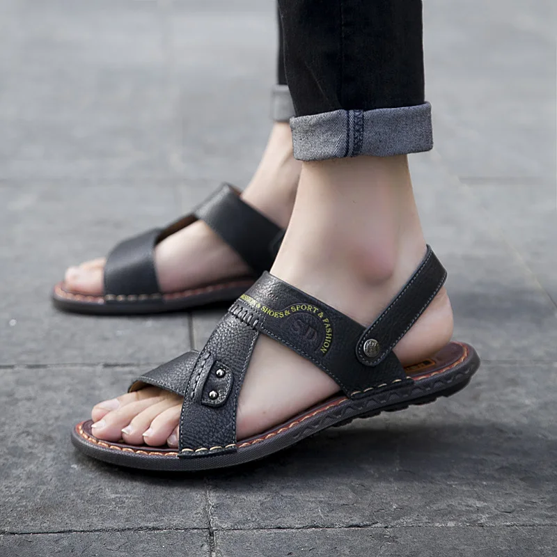 

Sandalia Masculino Sandalias Para Hombre Sandalia Rasteira Sandale Ete Homme Sandalen Heren De Cuero Sandals Outdoor Work