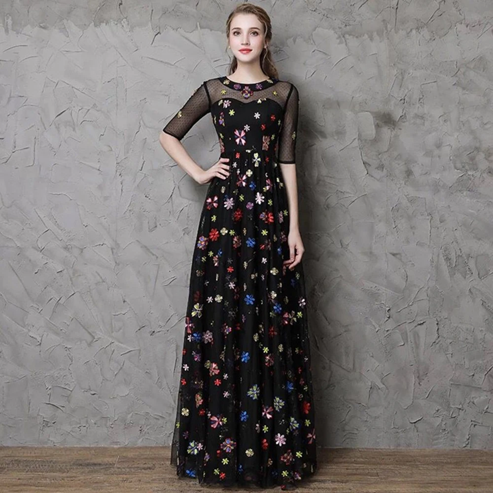 91*135 см Цветочная вышивка тюль кружевная ткань сетка сделай сам свадебное платье