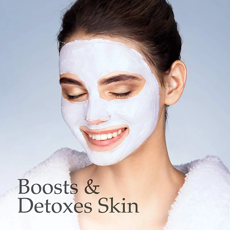 Каолиновая маска белая глиняная отшелушивающая для глубокой очистки пор