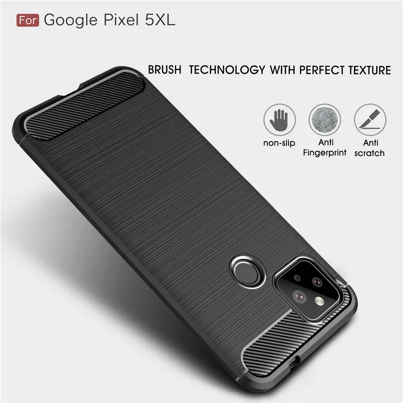 Чехол для Google Pixel 5XL чехол из углеродного волокна противоударный бампер телефона 5