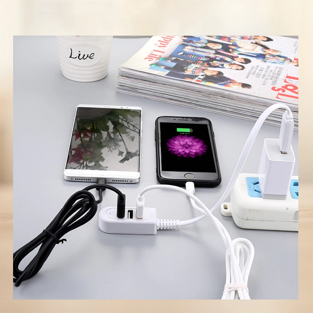 Мини-USB 3usb Многофункциональный 3A зарядное устройство конвертер Расширение линии многопортовый концентратор Мини usb мини-USB