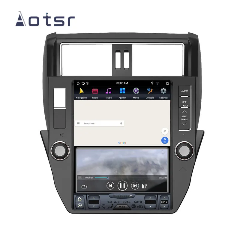 Tesla стиль Android 9 автомобиля gps навигации для Toyota Prado 150 2010 2011 2012+ авто радио головное устройство магнитофон вертикальный экран