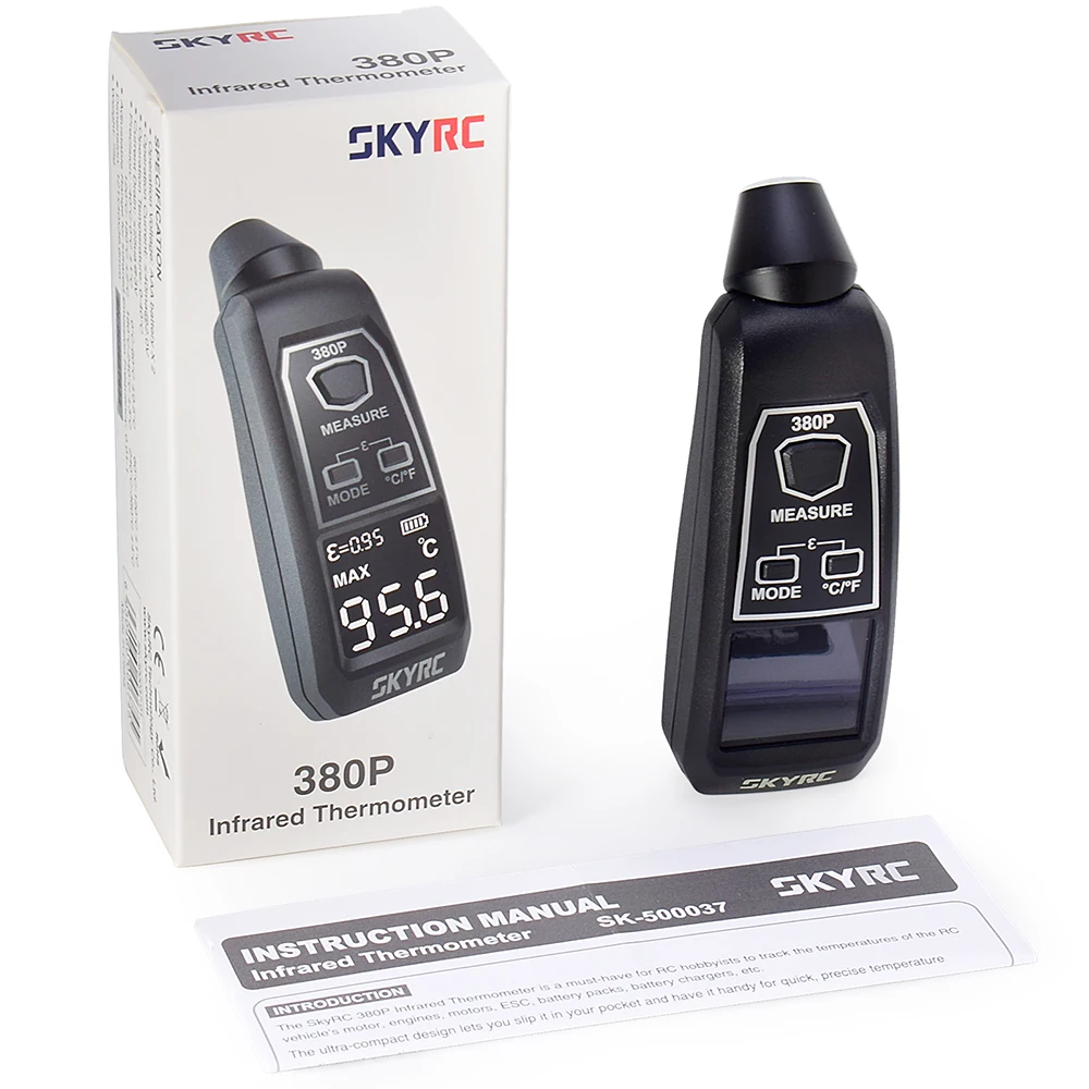 SKYRC-term&oacute;metro infrarrojo SK-500037-01, herramienta de medici&oacute;n de temperatura precisa para Motor teledirigido, cargador de Motor, bater&iacute;a, veh&iacute;culos RC-1