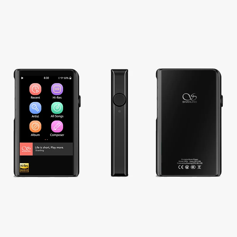 Портативный музыкальный плеер SHANLING M2X AK4490 USB DAC Bluetooth MP3 PCM32/384 DSD256 Airplay Wi-Fi усилитель