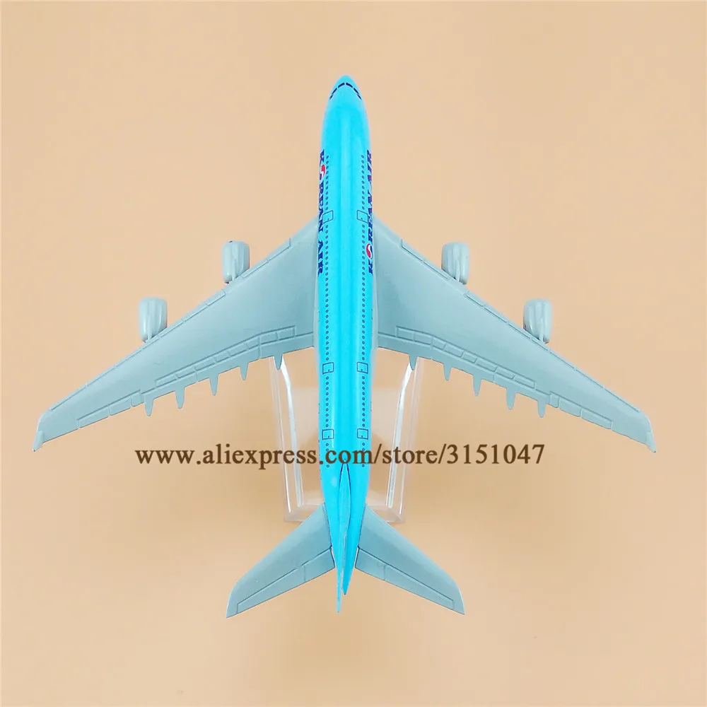 16 см корейский Air Airbus 380 A380 Airlines модель самолета из сплава металла литья под