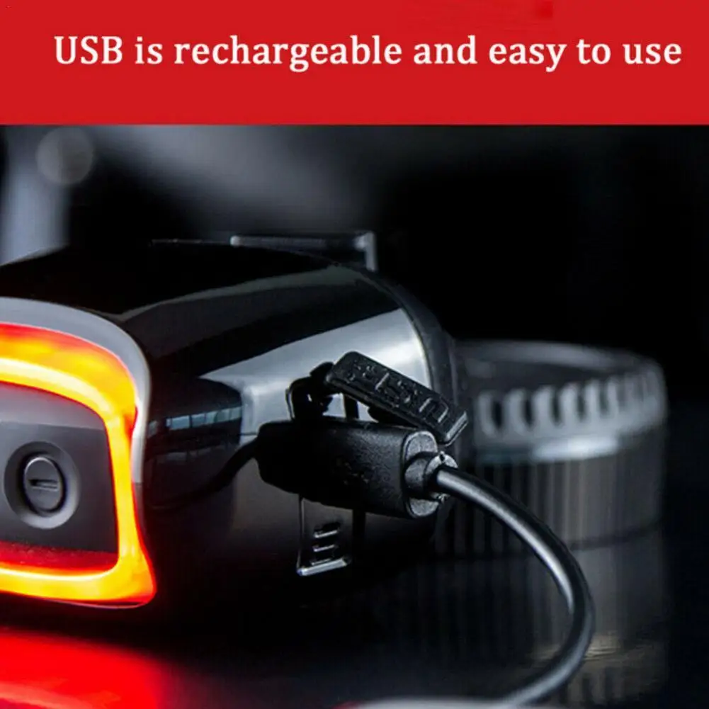 

USB Перезаряжаемые велосипед светильник задний фонарь для велосипеда с возможностью светильник X6 интеллигентая (ый) тормозной фонарь светод...