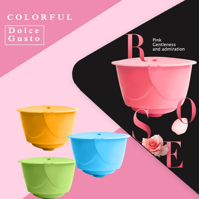 

Многоразовые кофейные капсулы iCafilas Dolci Gusto 3-я двухцветная пластиковая многоразовая Dolce Gusto подходит для кофемашины Nescafe