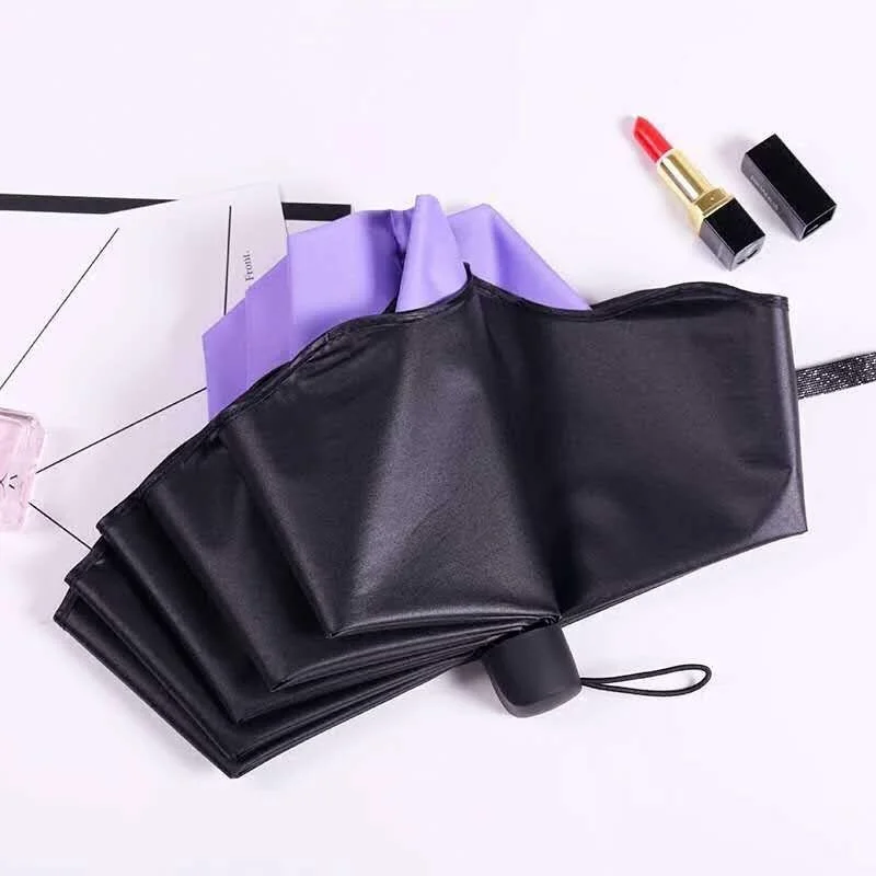 

Umbrella Portable Umbrella Solid Color Blooming In The Water on Sunny or Rainy Days Compact Portable Weatherproof Umbrella