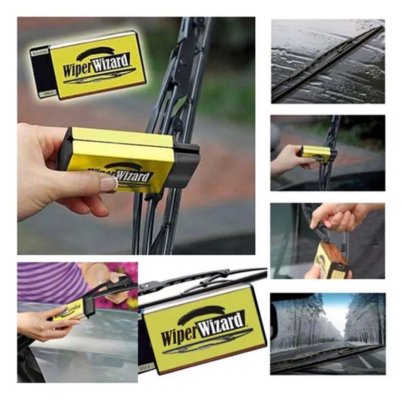 Hot 12.5X4.8cm Car Wiper Wizard Blade Restorer with 5pcs Wipes Cleaning Brush Van Windscreen Cleaner Car-Styling | Автомобили и