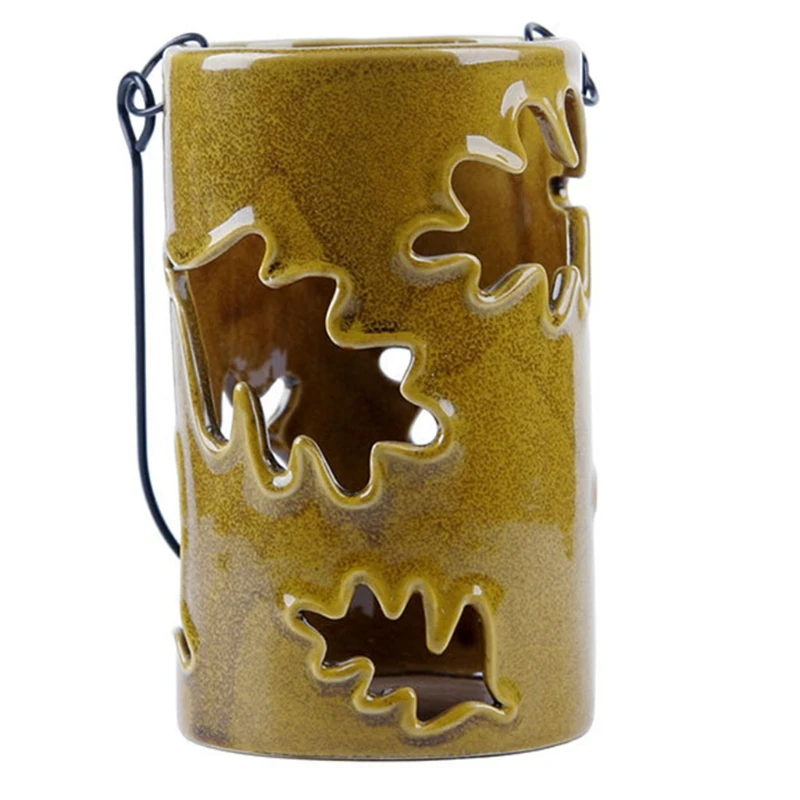

Thanksgiving Lantern Maple Leaf Hollow Desktop Light Hanging Candlestick Lamp Candle Holder Decoration Ornament Home Lamp
