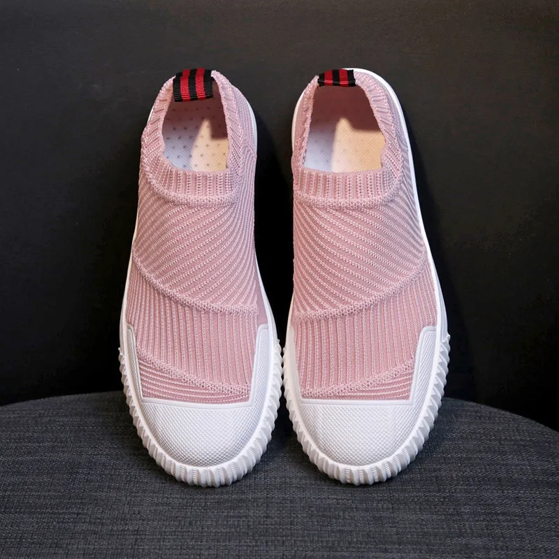 

Women Casual Shoes Summer Breathable Sock Shoes Slip On Walking Shoes Ladies Outdoor Sports Sneakers Women's Vulcanized Shoes
