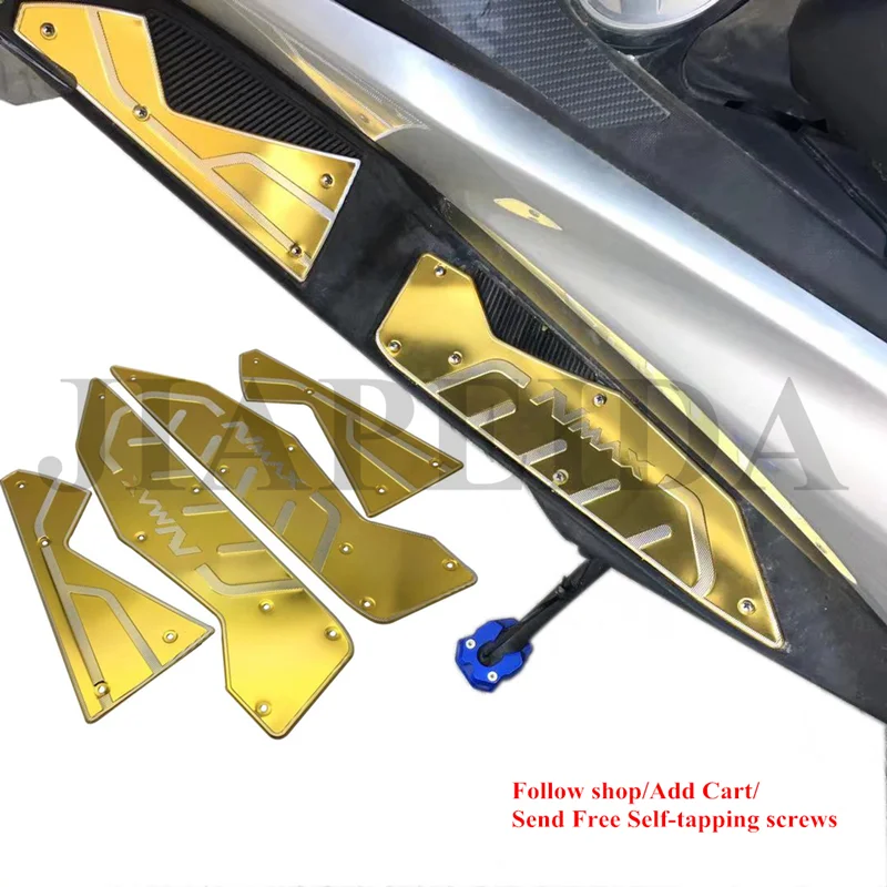 gold color Модифицированная мотоциклетная подножка nmax, подножка для ног, подножка для yamaha nmax155 nmax - Цвет: gold color
