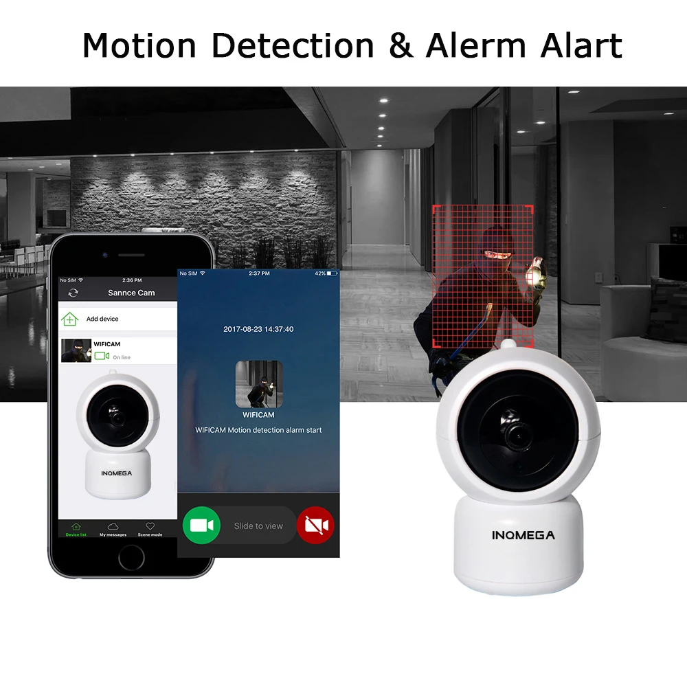 1080 P nube IP inteligente Auto Seguimiento de la vigilancia seguridad del hogar humano CCTV red Mini Wifi Cam| |