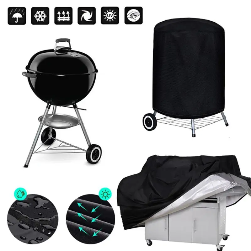 1 шт. 190T/210D бахилы Анти пыль Водонепроницаемый Weber Heavy Duty Charbroil гриль чехол от дождя