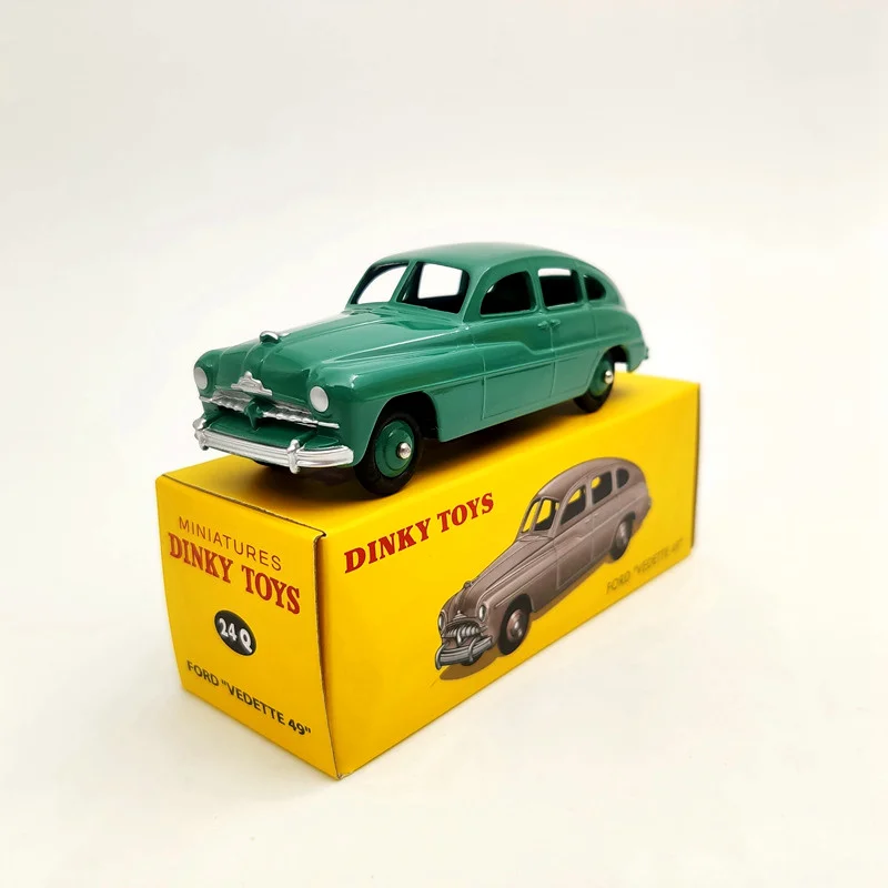 1/43 DeAgostini Dinky toys 24Q Ford Vedette 49 Green Diecast Модели Авто Подарочная коллекция