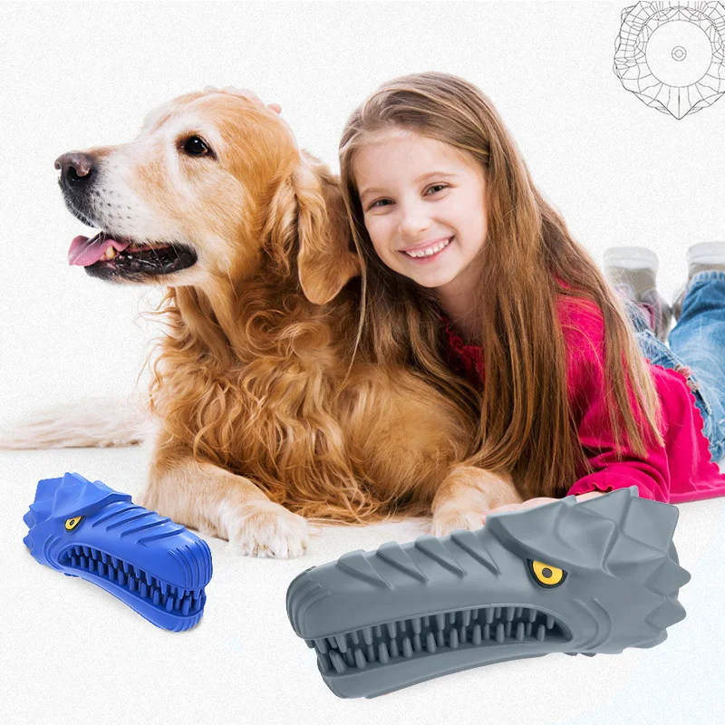 

Dog Chew Toys for Aggressive Chewers, Squeaky Toys for Medium Large Dogs Almost Indestructible Tough Durable Puppy Teething Toys
