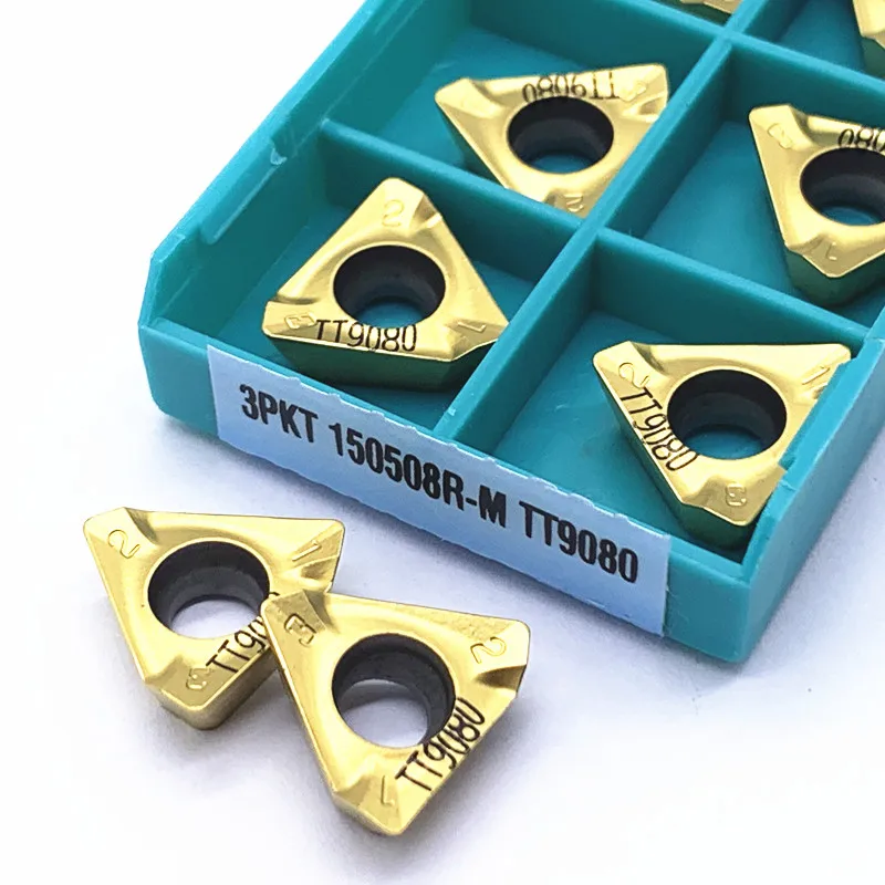 

3PKT150508R-MTT9080 high quality carbide CNC milling inserts indexable lathe parts tools turning inserts
