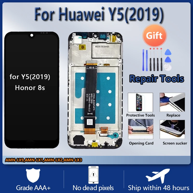

For Huawei Y5 2019 AMN-LX9 LX1 LX2 LX3 LCD Honor 8S KSE-LX9 KSA-LX9 LX2 LCD screen assembly with front case touch glass Original