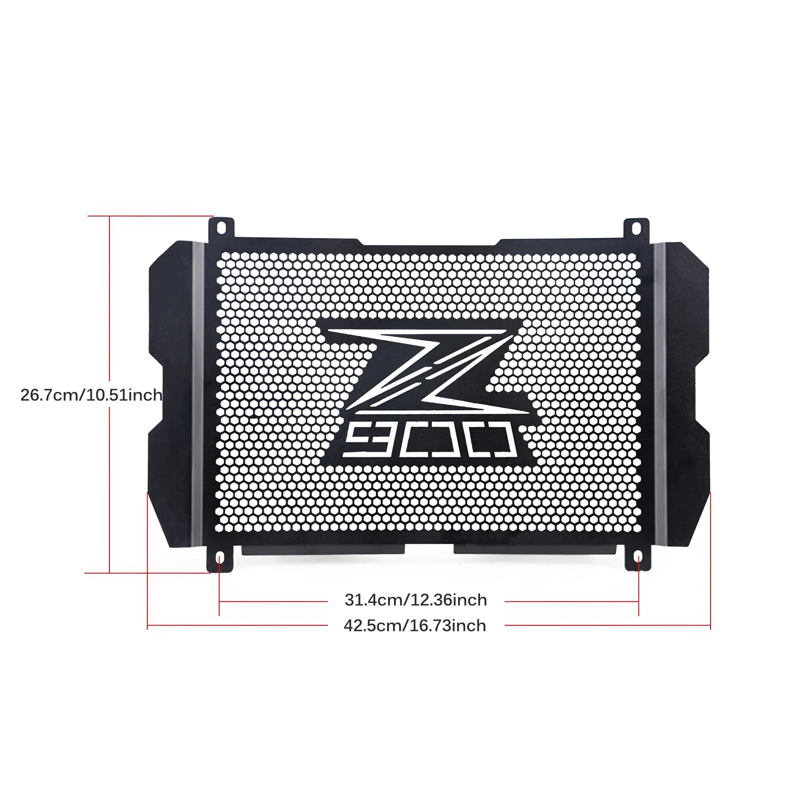 

Motorcycle Radiator Grille Cover Motorcycle Radiator Grill Easy Installation Heat Dissipation Aluminum for Motorbike Radiator