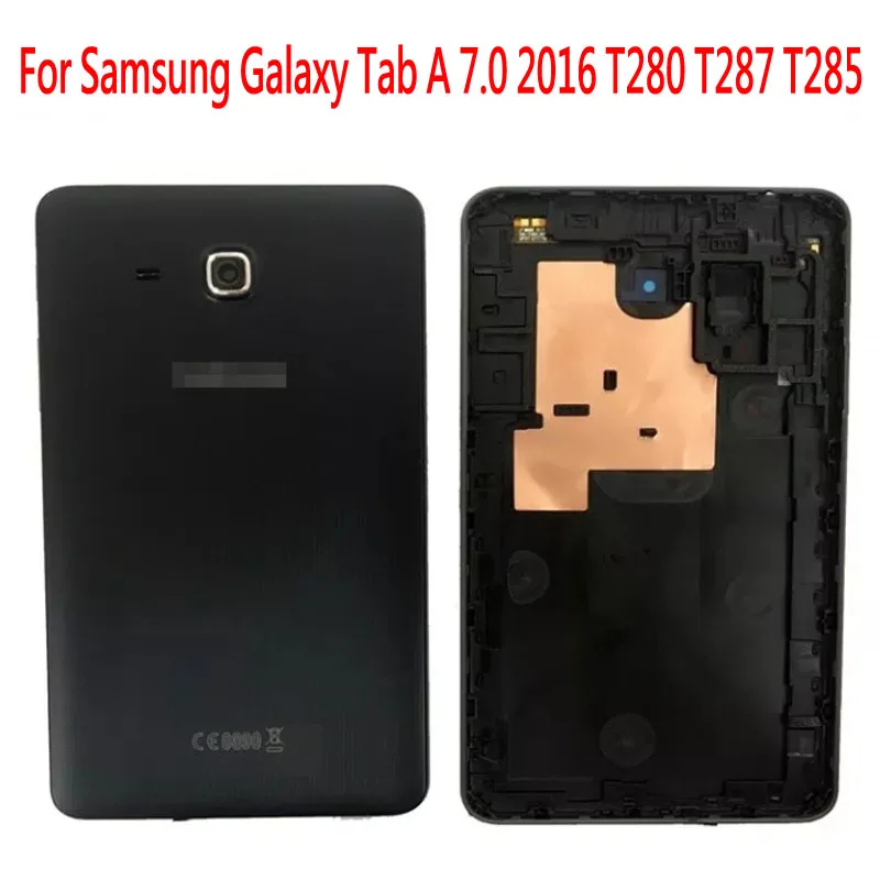 50 шт./партия для Samsung Galaxy Tab A 7,0 T280 T287 T285 средняя рамка и задняя крышка батарейного отсека и задний корпус запасная часть+ DHL