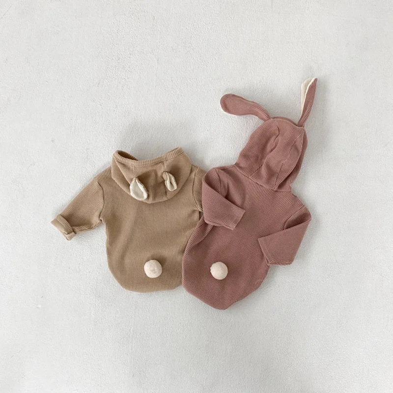 

2021 Newborn Baby Clothes Bunny Ear Infant Girls Bodysuit Cute Baby Boys Clothing Rabbit Baby Outfit