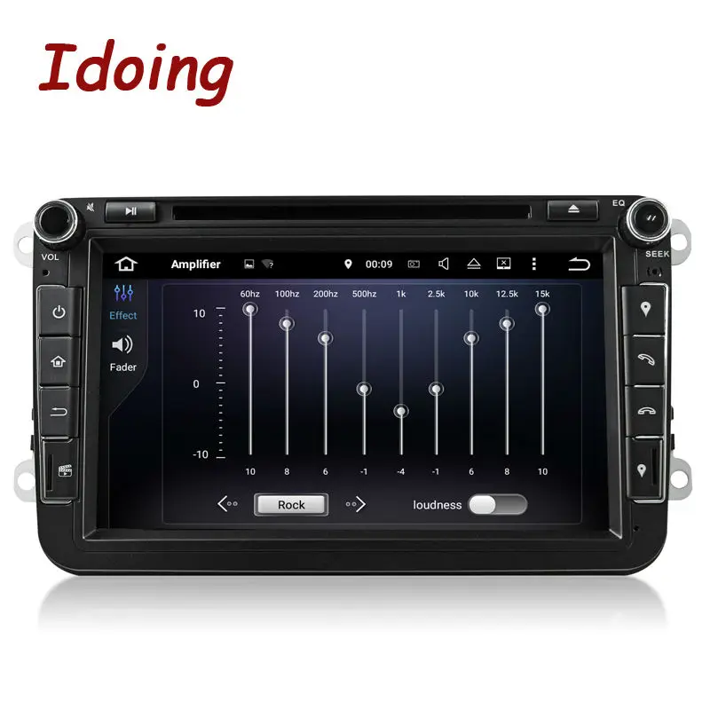 Idoing 2Din Android 7 1 8 дюймов DVD Автомобильный мультимедийный плеер руль для VW polo GPS