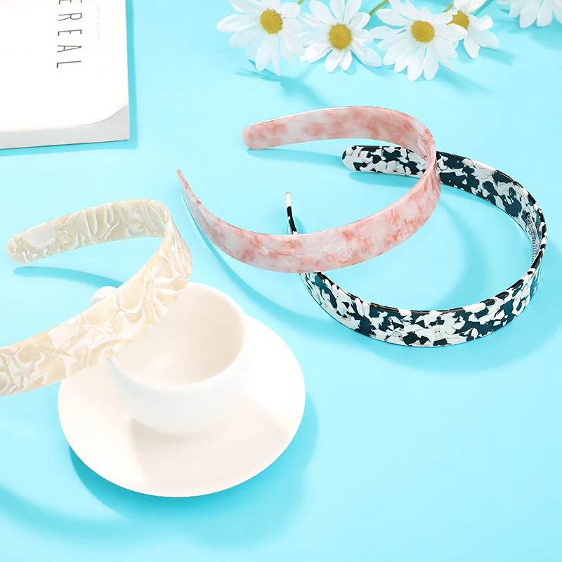Ободок для волос Ацетатный Женский широкая повязка на голову с черепаховым