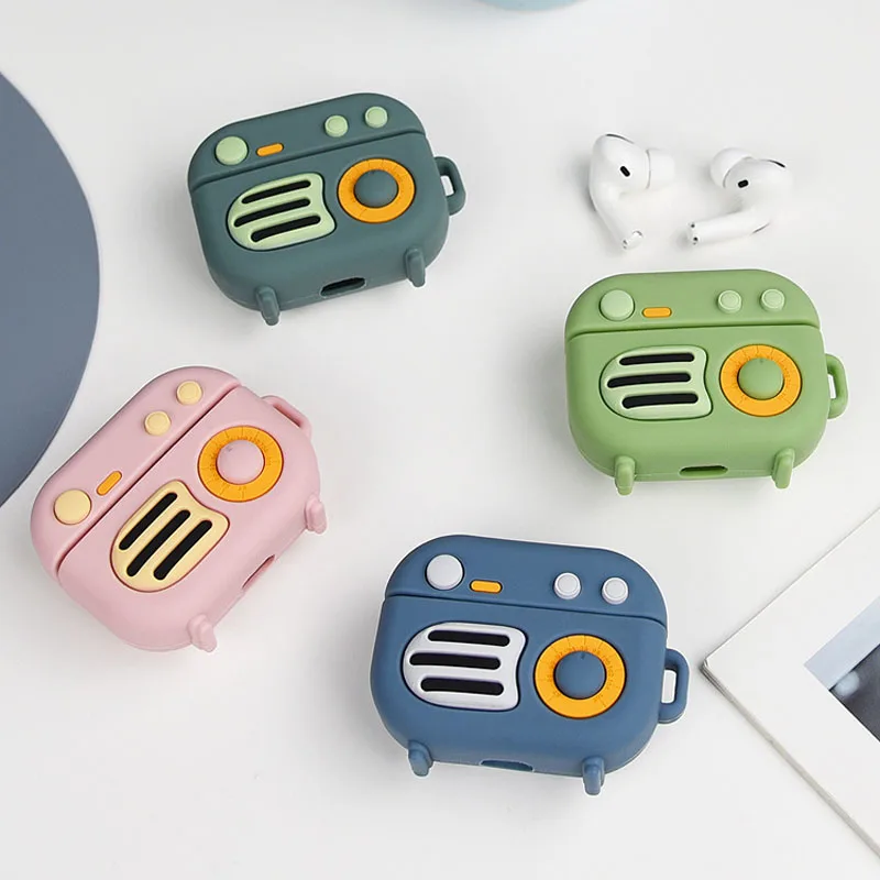 

For AirPods Pro Case 3D Cartoon Silicone Case Cover For AirPods Pro Protective Earphone Charging Box Cover
