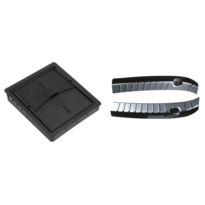 

Center Console Armrest -Storage Box for Tesla Model 3 / Y 2021 & Rear Trunk Bumper Stainless Steel Guard Trim