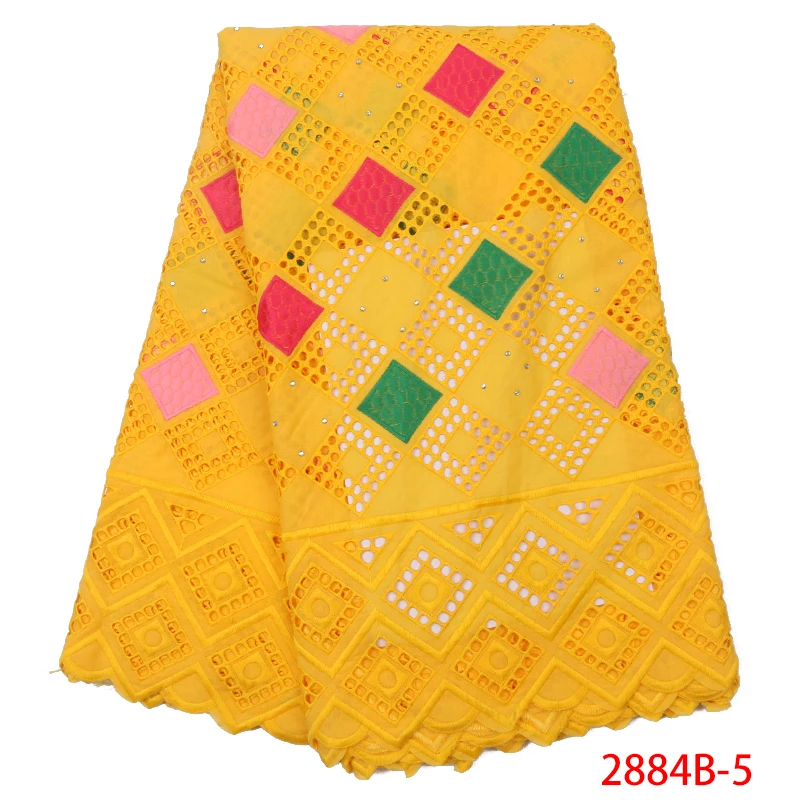 100% хлопок кружевная вышивка африканские сухие кружева молочный шнур ткань для женщин свадебное платье