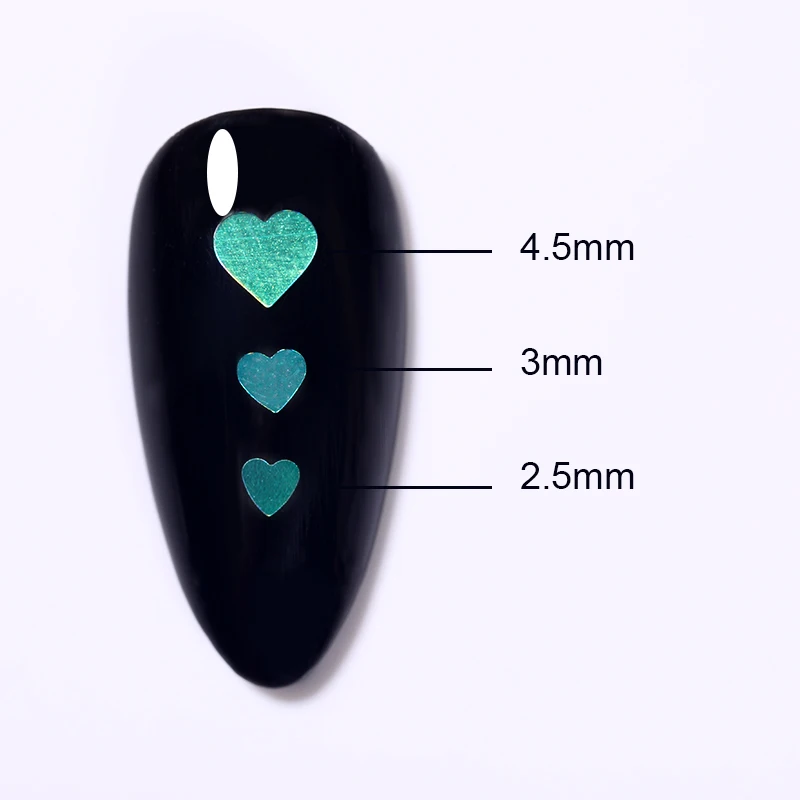 12 коробок блестки сердце пайетки многоразмерные радужные флаконы украшение для