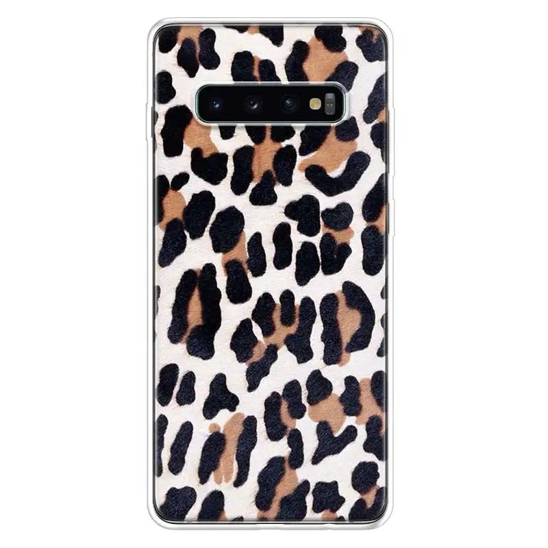 Чехол для телефона с леопардовым рисунком Samsung Galaxy A70 A50 Note 20 Ultra 10 Pro 9 8 A40 A30 A20E A10S A6 A7