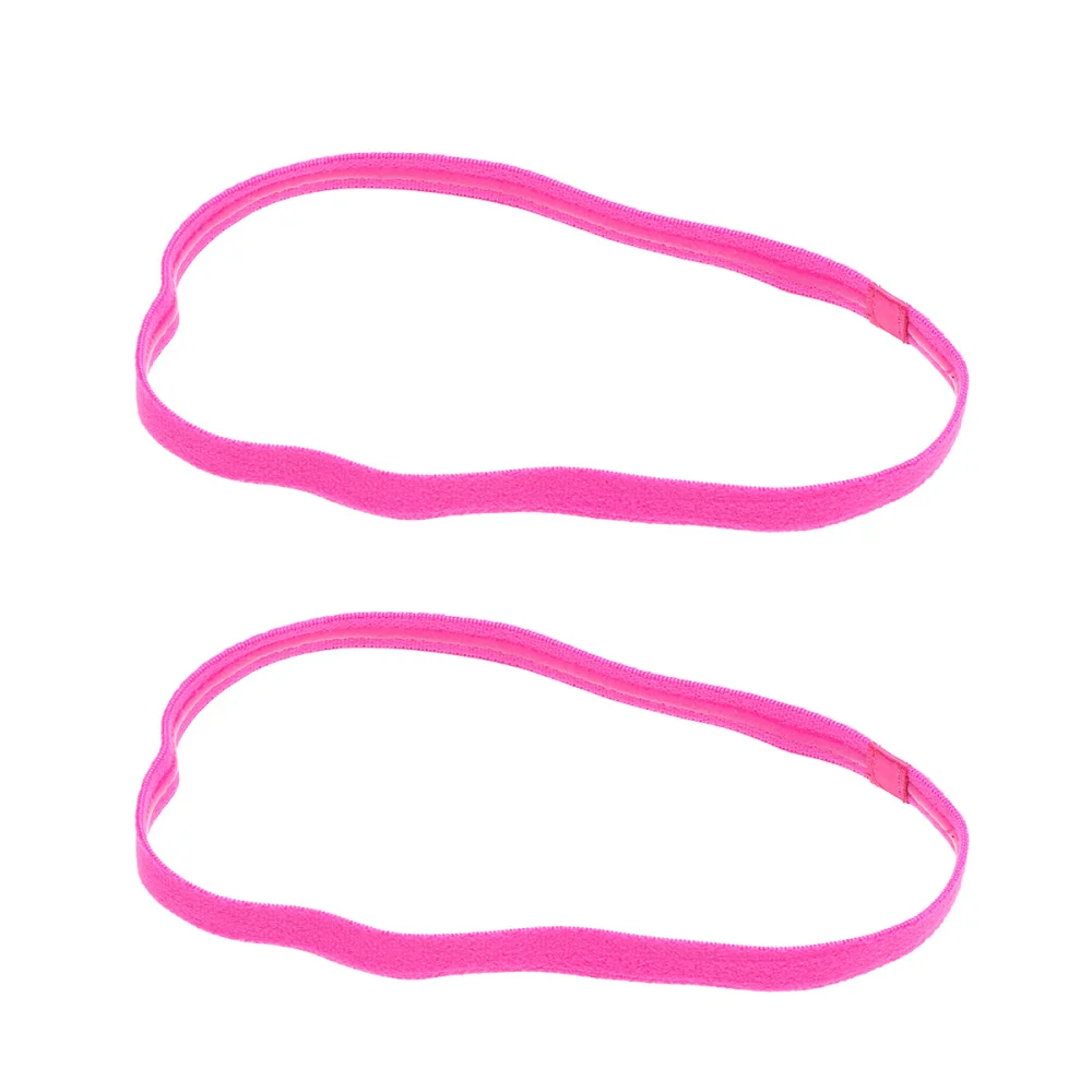 

9pcs Running Headband Stretchy Rope Football Non-slip Hair Accessories Yoga Hair Band Unisex Headband Rosy