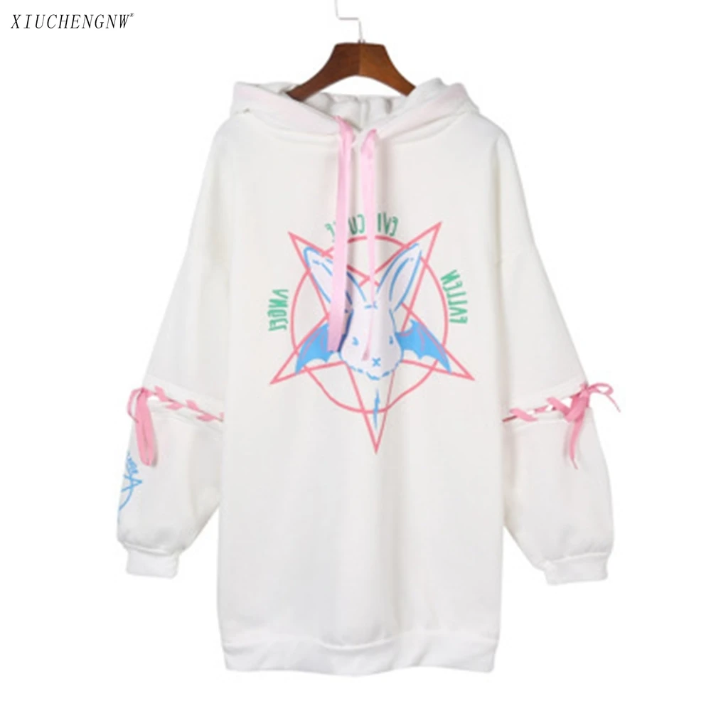 Платье-свитшот с капюшоном женское оверсайз белая одежда свитшот зимнее пальто