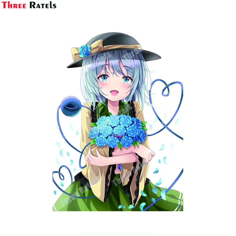 

Наклейки для ноутбука Three Ratels A849 Komeiji Koishi Touhou, аниме Мультяшные виниловые декоративные наклейки с водонепроницаемой функцией