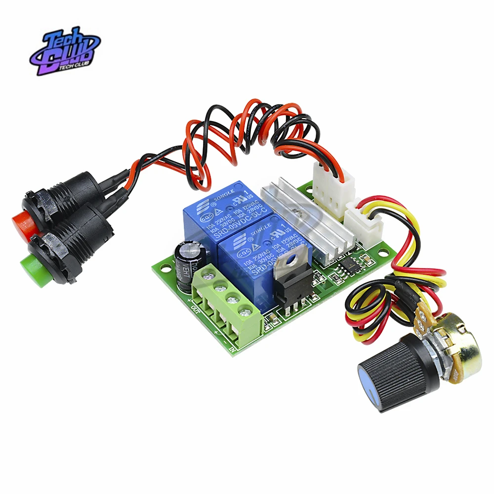 ШИМ-регулятор скорости двигателя постоянного тока 12 В 24 в 3 А 21 кГц регулятор