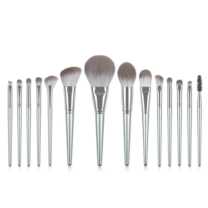 

14Pcs Makeup Brushes Set Cosmetic Foundation Powder Blush Eye Shadow Lip Blend Wooden Handle Make Up Brush Beauty Tool Kit