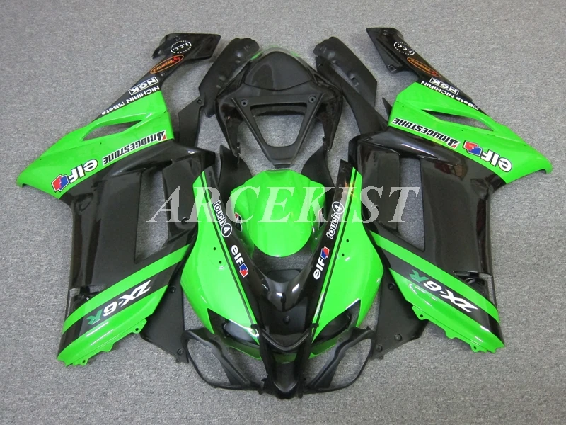 

Новый стиль из АБС-пластика для мотоцикла весь обтекатели комплект подходит для kawasaki Ninja ZX6R 636 2007 2008 07 08 6R ZX-6R кузов комплект с бюстгальтером ц...