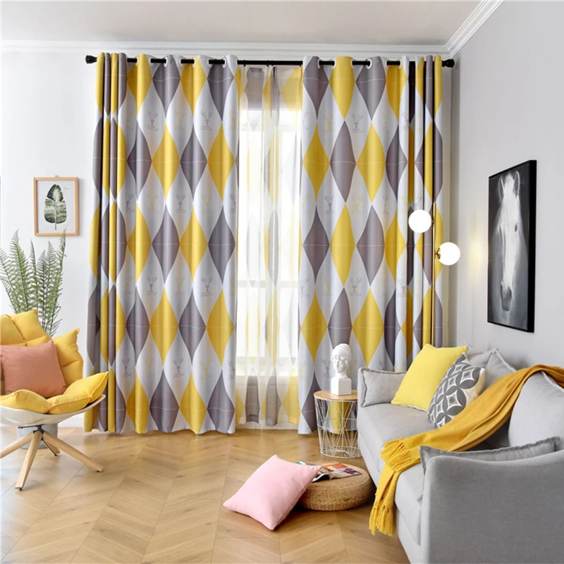 Занавески плотные в скандинавском стиле простые теплые дикие шторы